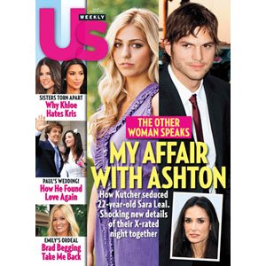 Us Weekly Cover, Ashton Kutcher, Sara Leal Us Weekly Cover, Ashton Kutcher, Sara Leal